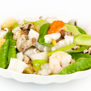 38b. Stir-Fried Seafood with Vegetables