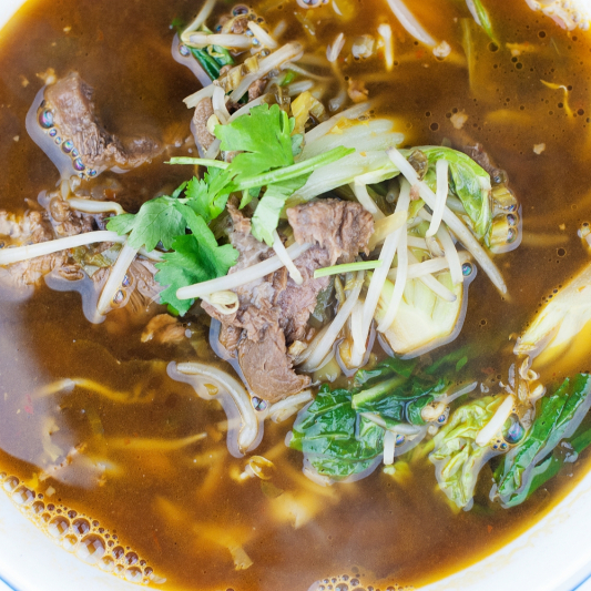9. Medium-Rare Beef Noodle Soup