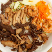 23. Combo BBQ Shrimp, Beef & Chicken