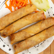 1. Deep-Fried Vietnamese Spring Rolls (4 Rolls)